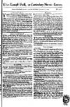Kentish Weekly Post or Canterbury Journal Wednesday 15 January 1755 Page 1