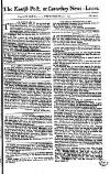 Kentish Weekly Post or Canterbury Journal Wednesday 21 May 1755 Page 1