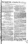 Kentish Weekly Post or Canterbury Journal Saturday 10 January 1756 Page 1