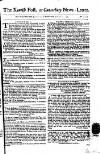 Kentish Weekly Post or Canterbury Journal Saturday 15 January 1757 Page 1