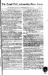 Kentish Weekly Post or Canterbury Journal Wednesday 23 February 1757 Page 1