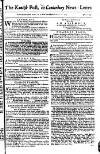 Kentish Weekly Post or Canterbury Journal Wednesday 20 April 1757 Page 1