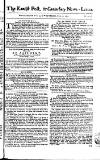 Kentish Weekly Post or Canterbury Journal Wednesday 27 April 1757 Page 1
