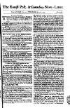 Kentish Weekly Post or Canterbury Journal Wednesday 15 June 1757 Page 1