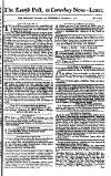 Kentish Weekly Post or Canterbury Journal Wednesday 12 October 1757 Page 1