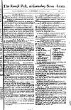 Kentish Weekly Post or Canterbury Journal Wednesday 19 October 1757 Page 1