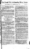Kentish Weekly Post or Canterbury Journal Saturday 07 January 1758 Page 1