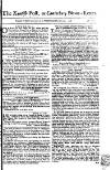 Kentish Weekly Post or Canterbury Journal Wednesday 01 February 1758 Page 1
