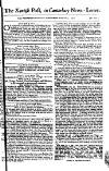 Kentish Weekly Post or Canterbury Journal Saturday 04 February 1758 Page 1
