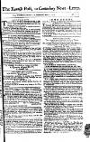 Kentish Weekly Post or Canterbury Journal Saturday 04 March 1758 Page 1