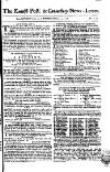 Kentish Weekly Post or Canterbury Journal Wednesday 19 April 1758 Page 1