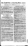 Kentish Weekly Post or Canterbury Journal Wednesday 13 December 1758 Page 1