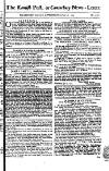 Kentish Weekly Post or Canterbury Journal Wednesday 10 January 1759 Page 1