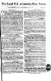 Kentish Weekly Post or Canterbury Journal Saturday 27 January 1759 Page 1