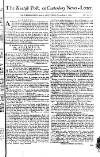 Kentish Weekly Post or Canterbury Journal Saturday 03 November 1759 Page 1
