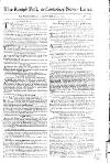 Kentish Weekly Post or Canterbury Journal Saturday 05 April 1760 Page 1