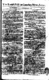 Kentish Weekly Post or Canterbury Journal Saturday 03 May 1760 Page 1