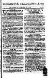 Kentish Weekly Post or Canterbury Journal Saturday 24 May 1760 Page 1