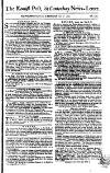 Kentish Weekly Post or Canterbury Journal Saturday 28 June 1760 Page 1