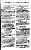 Kentish Weekly Post or Canterbury Journal Saturday 19 July 1760 Page 1
