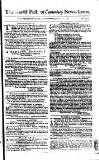 Kentish Weekly Post or Canterbury Journal Saturday 17 January 1761 Page 1