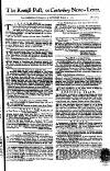 Kentish Weekly Post or Canterbury Journal Saturday 14 March 1761 Page 1