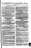 Kentish Weekly Post or Canterbury Journal Wednesday 20 May 1761 Page 1