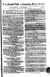 Kentish Weekly Post or Canterbury Journal Saturday 23 May 1761 Page 1