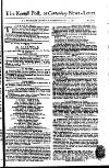 Kentish Weekly Post or Canterbury Journal Saturday 23 January 1762 Page 1