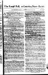 Kentish Weekly Post or Canterbury Journal Saturday 30 January 1762 Page 1