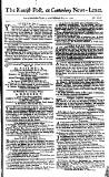 Kentish Weekly Post or Canterbury Journal Saturday 17 July 1762 Page 1