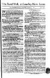 Kentish Weekly Post or Canterbury Journal Saturday 09 October 1762 Page 1