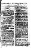 Kentish Weekly Post or Canterbury Journal Wednesday 10 November 1762 Page 1