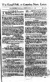 Kentish Weekly Post or Canterbury Journal Saturday 22 October 1763 Page 1