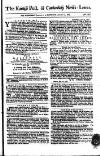 Kentish Weekly Post or Canterbury Journal Saturday 10 January 1767 Page 1