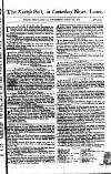Kentish Weekly Post or Canterbury Journal Wednesday 28 January 1767 Page 1