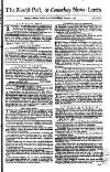Kentish Weekly Post or Canterbury Journal Wednesday 22 April 1767 Page 1