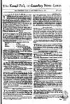 Kentish Weekly Post or Canterbury Journal Saturday 25 April 1767 Page 1