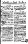 Kentish Weekly Post or Canterbury Journal Saturday 02 May 1767 Page 1