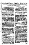 Kentish Weekly Post or Canterbury Journal Wednesday 10 June 1767 Page 1