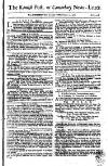 Kentish Weekly Post or Canterbury Journal Saturday 13 June 1767 Page 1