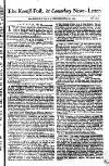 Kentish Weekly Post or Canterbury Journal Wednesday 22 July 1767 Page 1