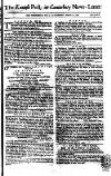 Kentish Weekly Post or Canterbury Journal Saturday 01 August 1767 Page 1