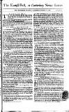 Kentish Weekly Post or Canterbury Journal Saturday 12 September 1767 Page 1