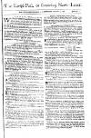 Kentish Weekly Post or Canterbury Journal Saturday 05 December 1767 Page 1