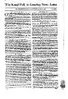 Kentish Weekly Post or Canterbury Journal Saturday 16 January 1768 Page 1
