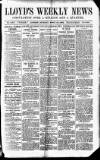 Lloyd's Weekly Newspaper Sunday 10 September 1905 Page 1