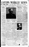 Lloyd's Weekly Newspaper Sunday 01 November 1908 Page 1