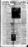 Lloyd's Weekly Newspaper Sunday 29 January 1911 Page 1