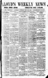 Lloyd's Weekly Newspaper Sunday 22 October 1911 Page 1